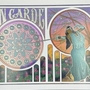 Art Nouveau Fabris Embellished Print